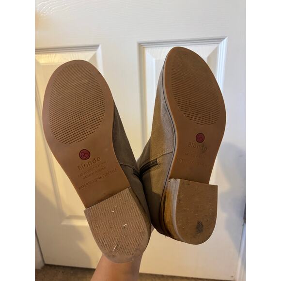 Blondo Liam waterproof ankle booties suede sz 7.5 - Picture 7 of 12